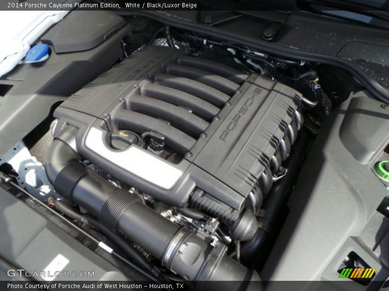 White / Black/Luxor Beige 2014 Porsche Cayenne Platinum Edition