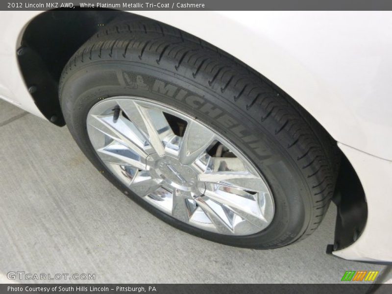 White Platinum Metallic Tri-Coat / Cashmere 2012 Lincoln MKZ AWD