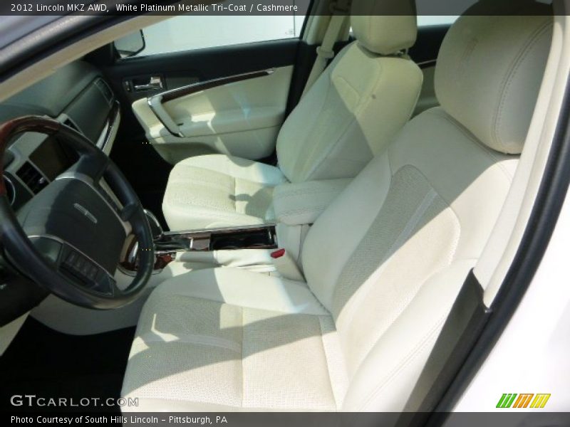 White Platinum Metallic Tri-Coat / Cashmere 2012 Lincoln MKZ AWD