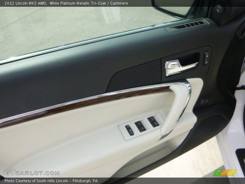 White Platinum Metallic Tri-Coat / Cashmere 2012 Lincoln MKZ AWD