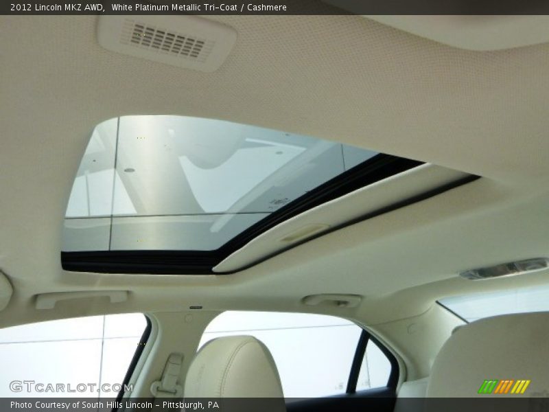 White Platinum Metallic Tri-Coat / Cashmere 2012 Lincoln MKZ AWD
