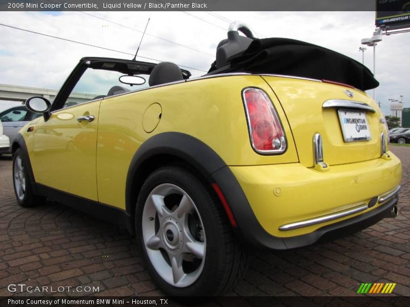 Liquid Yellow / Black/Panther Black 2006 Mini Cooper Convertible