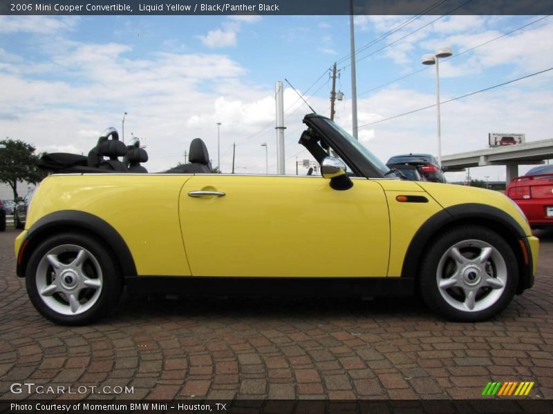 Liquid Yellow / Black/Panther Black 2006 Mini Cooper Convertible