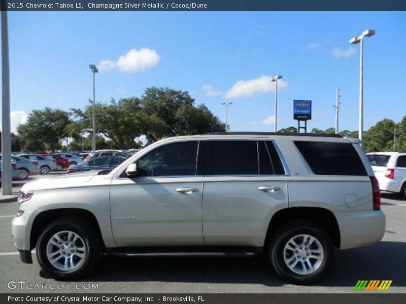 Champagne Silver Metallic / Cocoa/Dune 2015 Chevrolet Tahoe LS