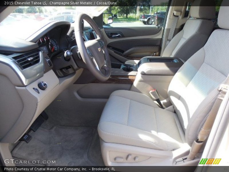 Champagne Silver Metallic / Cocoa/Dune 2015 Chevrolet Tahoe LS