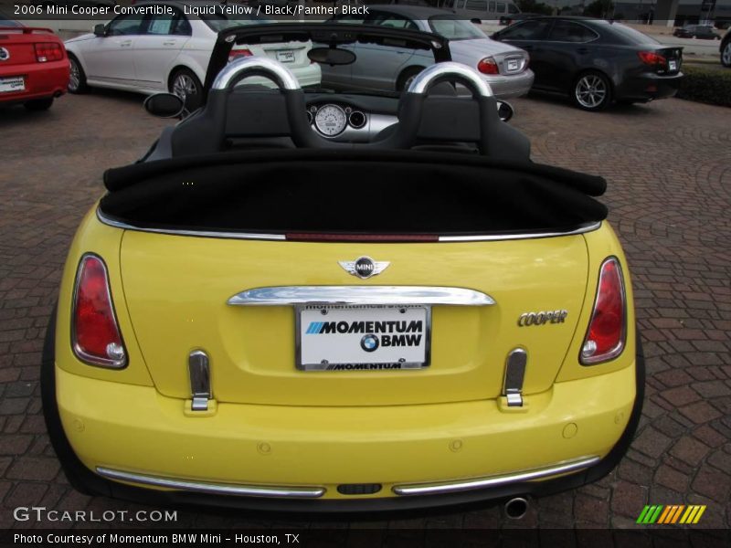 Liquid Yellow / Black/Panther Black 2006 Mini Cooper Convertible