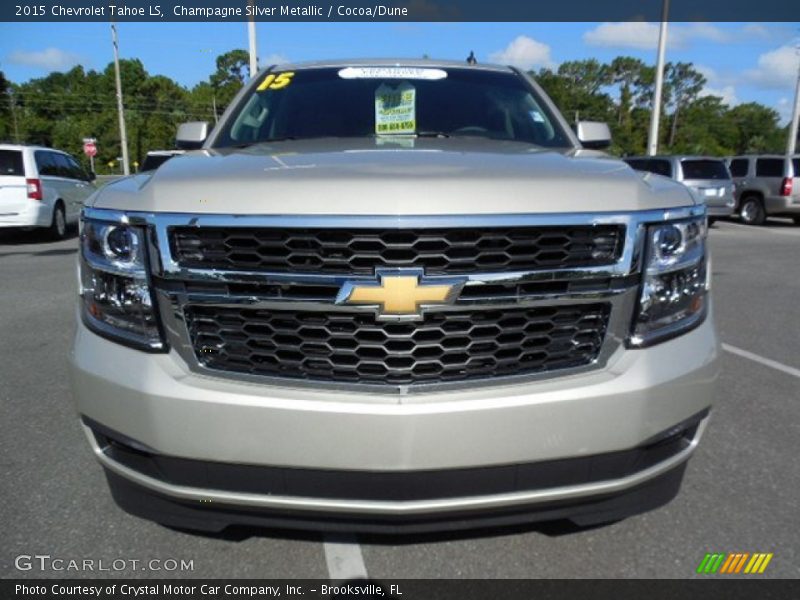 Champagne Silver Metallic / Cocoa/Dune 2015 Chevrolet Tahoe LS