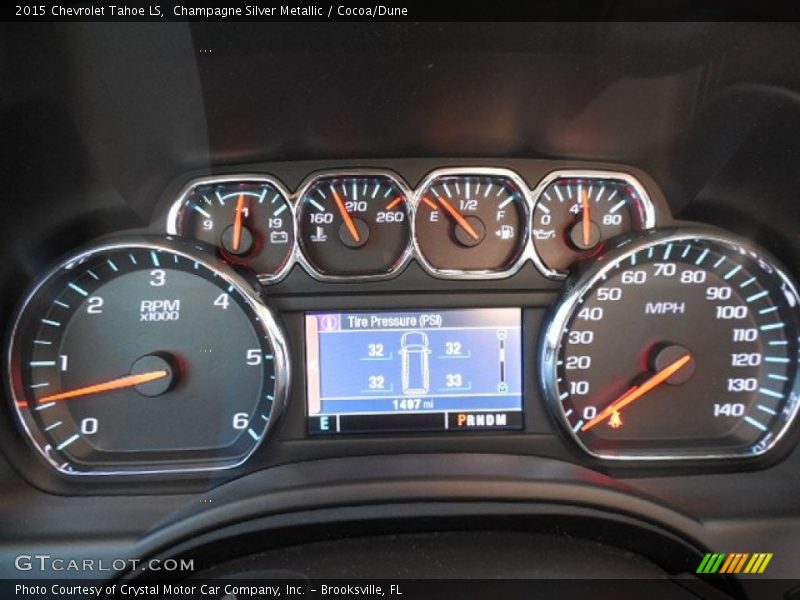Champagne Silver Metallic / Cocoa/Dune 2015 Chevrolet Tahoe LS