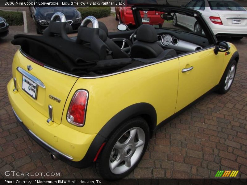 Liquid Yellow / Black/Panther Black 2006 Mini Cooper Convertible