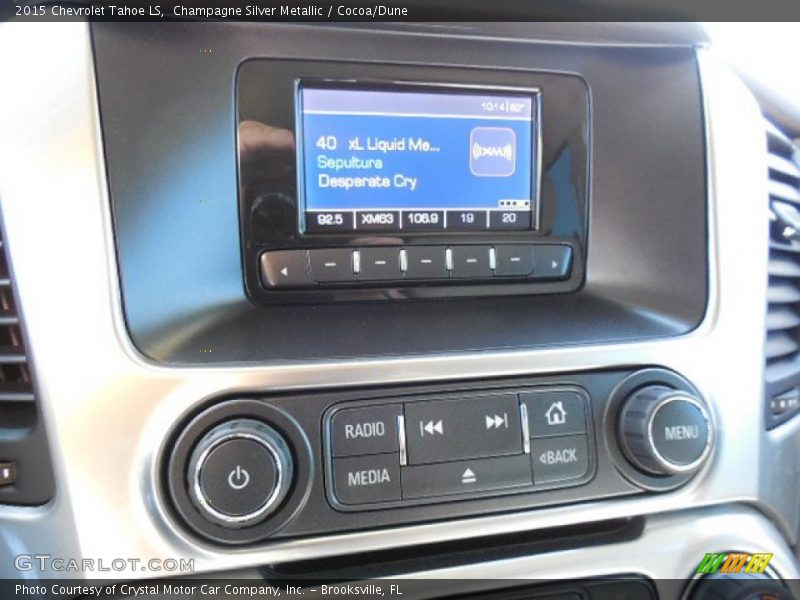 Champagne Silver Metallic / Cocoa/Dune 2015 Chevrolet Tahoe LS