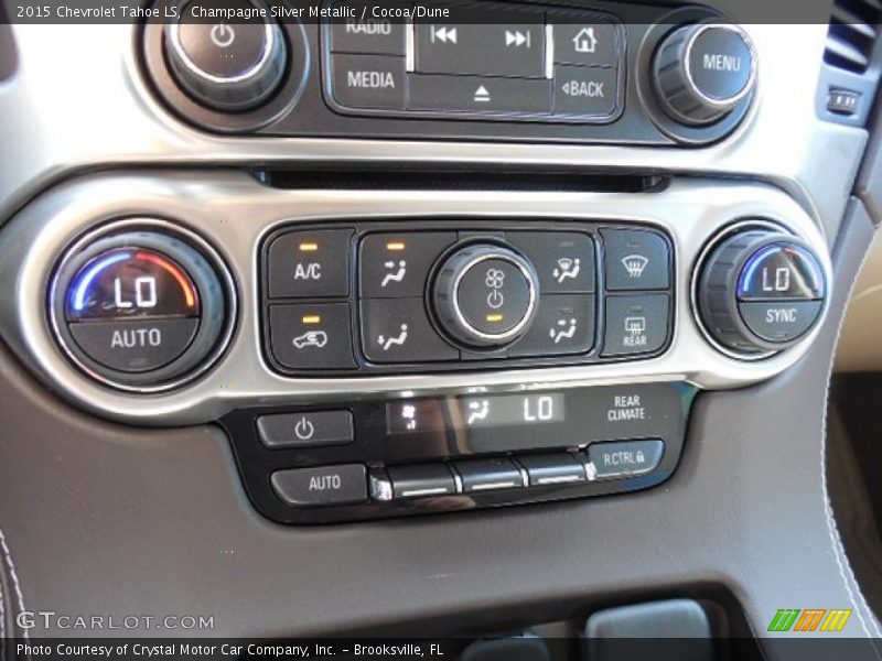 Champagne Silver Metallic / Cocoa/Dune 2015 Chevrolet Tahoe LS