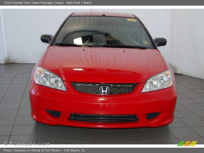 Rally Red / Black 2004 Honda Civic Value Package Coupe