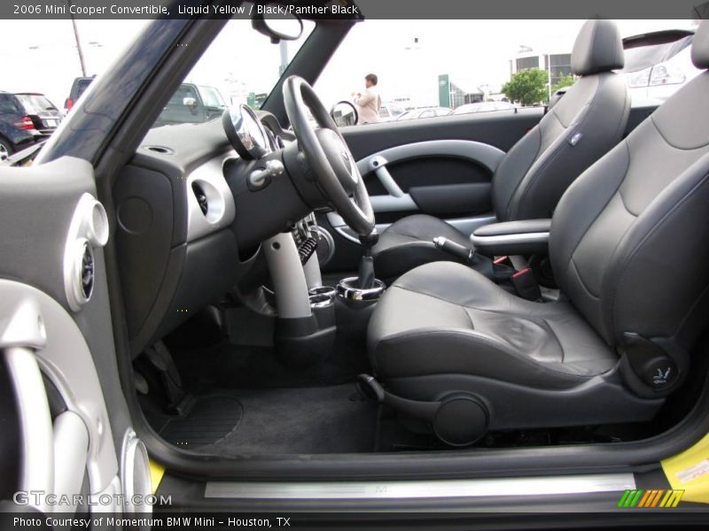 Liquid Yellow / Black/Panther Black 2006 Mini Cooper Convertible