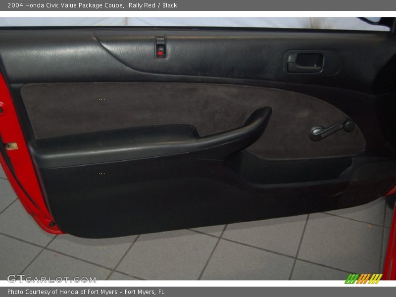 Rally Red / Black 2004 Honda Civic Value Package Coupe