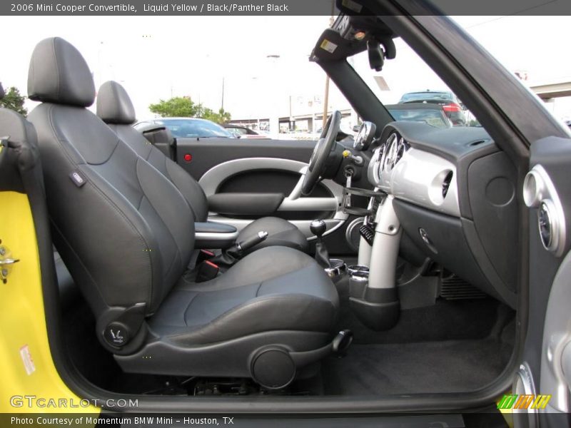 Liquid Yellow / Black/Panther Black 2006 Mini Cooper Convertible