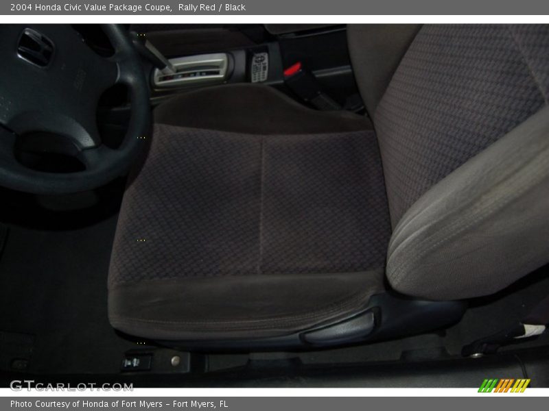 Rally Red / Black 2004 Honda Civic Value Package Coupe