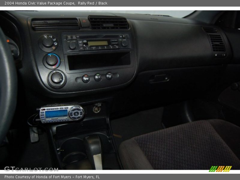 Rally Red / Black 2004 Honda Civic Value Package Coupe