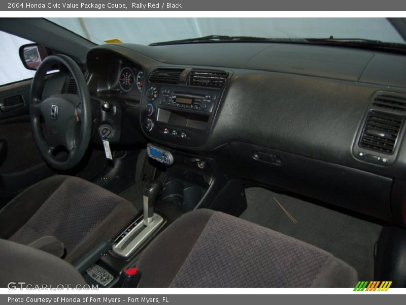 Rally Red / Black 2004 Honda Civic Value Package Coupe