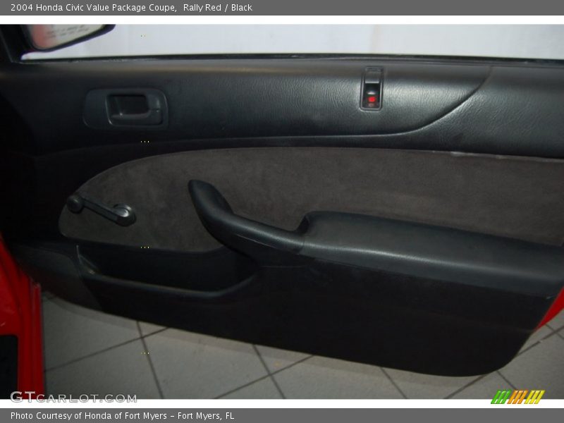Rally Red / Black 2004 Honda Civic Value Package Coupe