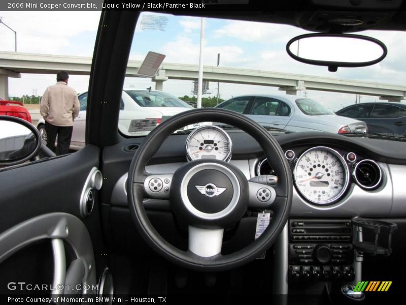 Liquid Yellow / Black/Panther Black 2006 Mini Cooper Convertible
