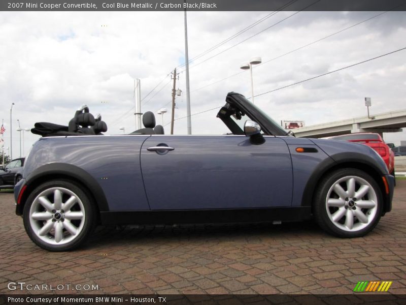 Cool Blue Metallic / Carbon Black/Black 2007 Mini Cooper Convertible