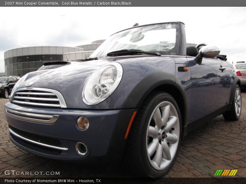 Cool Blue Metallic / Carbon Black/Black 2007 Mini Cooper Convertible