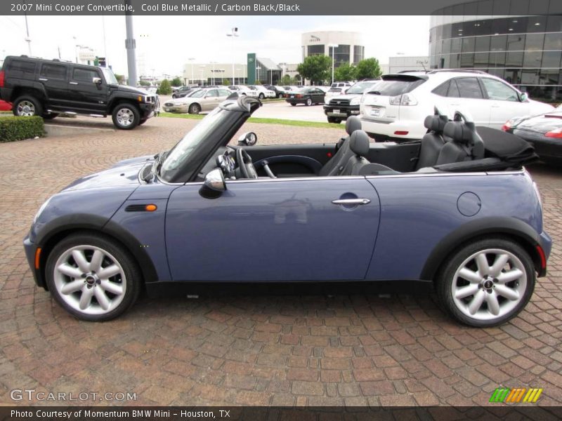 Cool Blue Metallic / Carbon Black/Black 2007 Mini Cooper Convertible