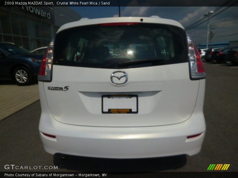 Crystal White Pearl Mica / Sand 2009 Mazda MAZDA5 Sport