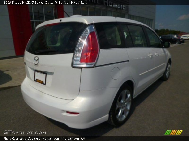 Crystal White Pearl Mica / Sand 2009 Mazda MAZDA5 Sport