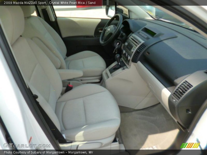 Crystal White Pearl Mica / Sand 2009 Mazda MAZDA5 Sport