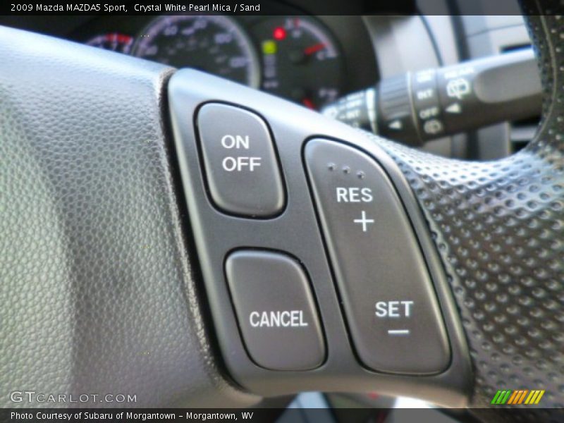 Crystal White Pearl Mica / Sand 2009 Mazda MAZDA5 Sport