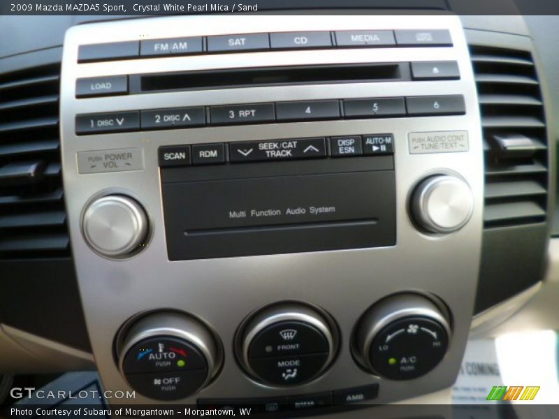 Crystal White Pearl Mica / Sand 2009 Mazda MAZDA5 Sport