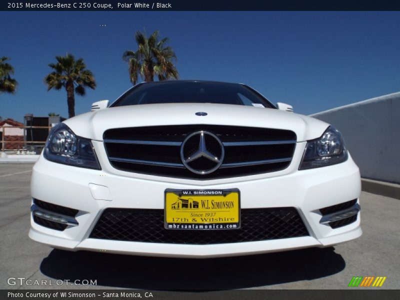 Polar White / Black 2015 Mercedes-Benz C 250 Coupe