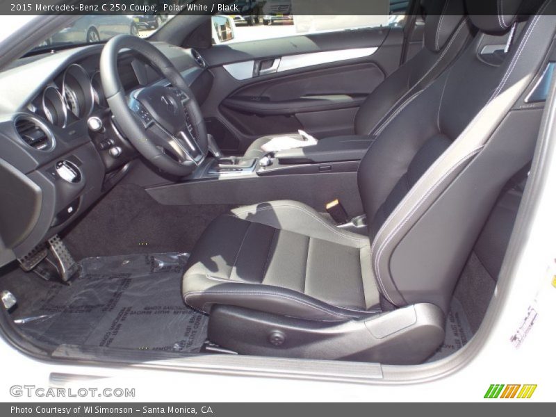Polar White / Black 2015 Mercedes-Benz C 250 Coupe