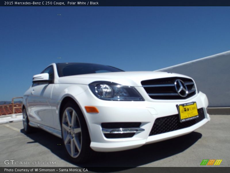 Polar White / Black 2015 Mercedes-Benz C 250 Coupe