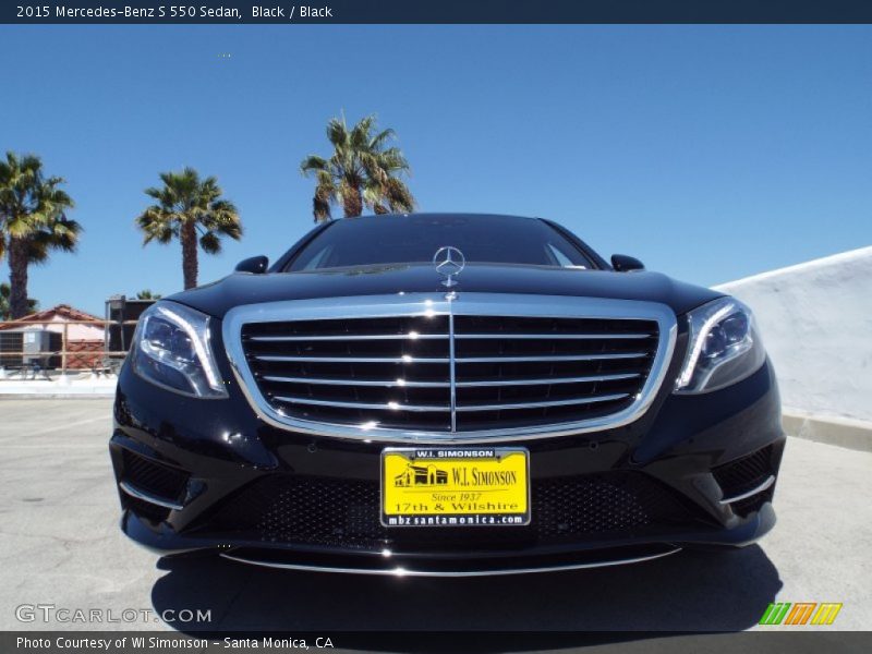 Black / Black 2015 Mercedes-Benz S 550 Sedan