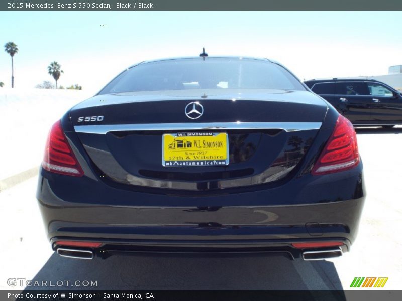 Black / Black 2015 Mercedes-Benz S 550 Sedan