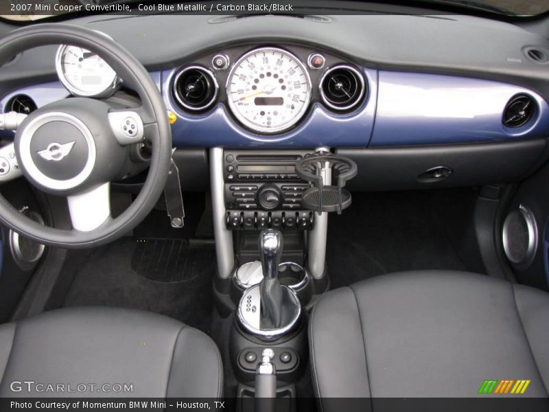 Cool Blue Metallic / Carbon Black/Black 2007 Mini Cooper Convertible