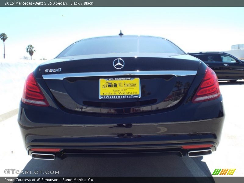 Black / Black 2015 Mercedes-Benz S 550 Sedan
