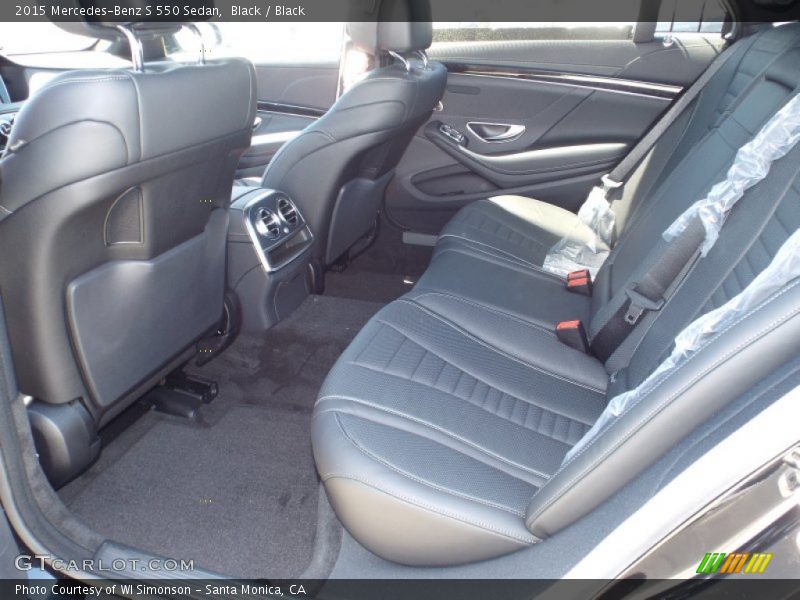 Black / Black 2015 Mercedes-Benz S 550 Sedan