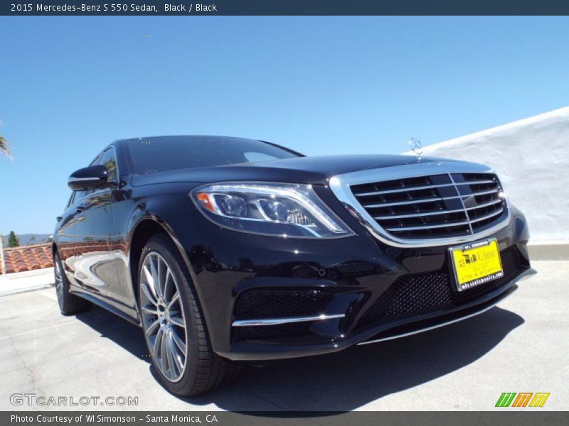 Black / Black 2015 Mercedes-Benz S 550 Sedan