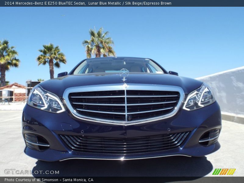 Lunar Blue Metallic / Silk Beige/Espresso Brown 2014 Mercedes-Benz E E250 BlueTEC Sedan