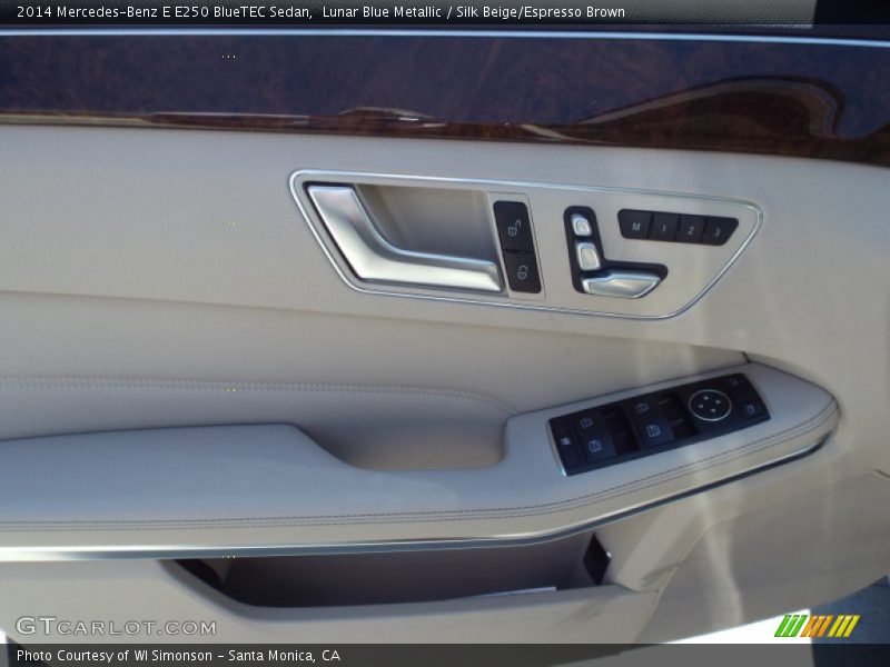 Lunar Blue Metallic / Silk Beige/Espresso Brown 2014 Mercedes-Benz E E250 BlueTEC Sedan