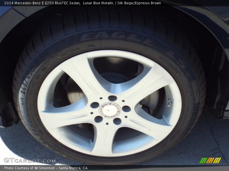 Lunar Blue Metallic / Silk Beige/Espresso Brown 2014 Mercedes-Benz E E250 BlueTEC Sedan