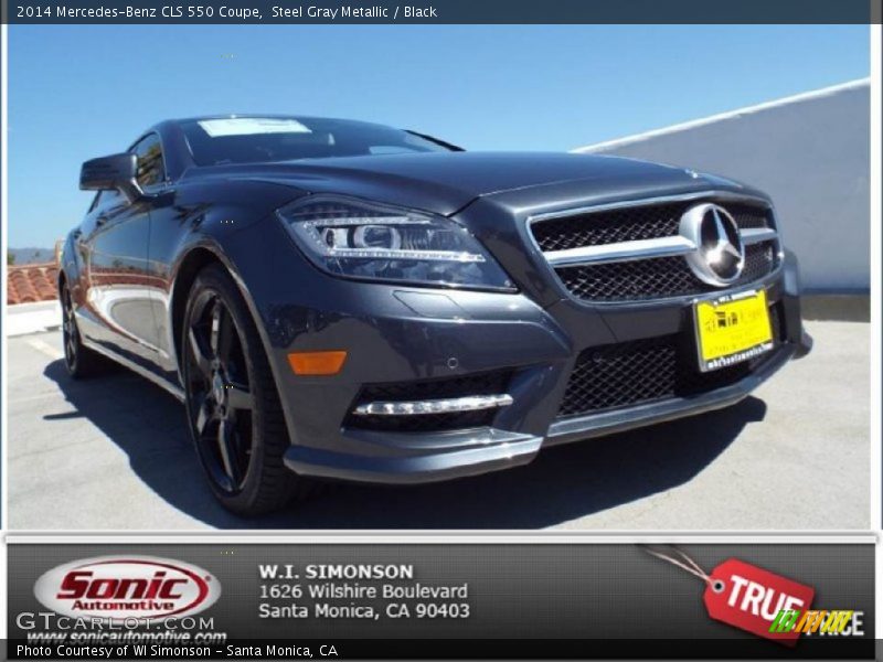 Steel Gray Metallic / Black 2014 Mercedes-Benz CLS 550 Coupe