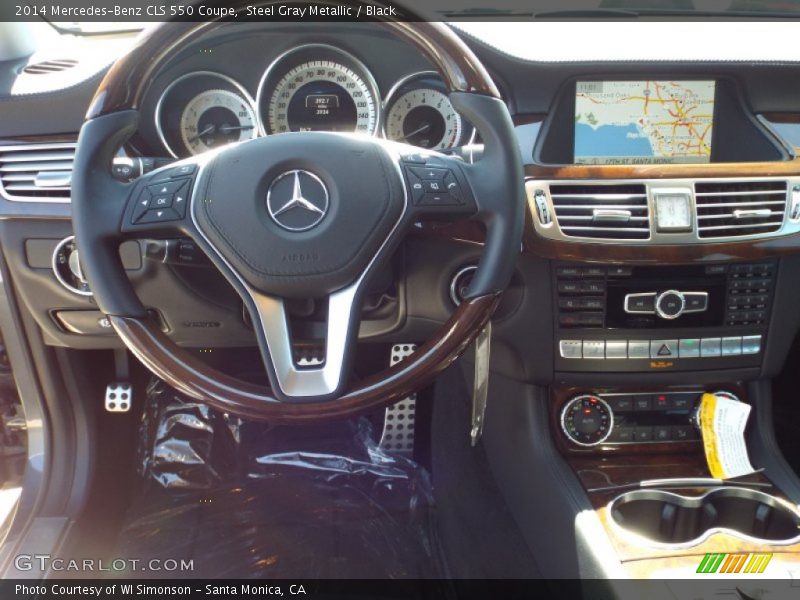 Steel Gray Metallic / Black 2014 Mercedes-Benz CLS 550 Coupe