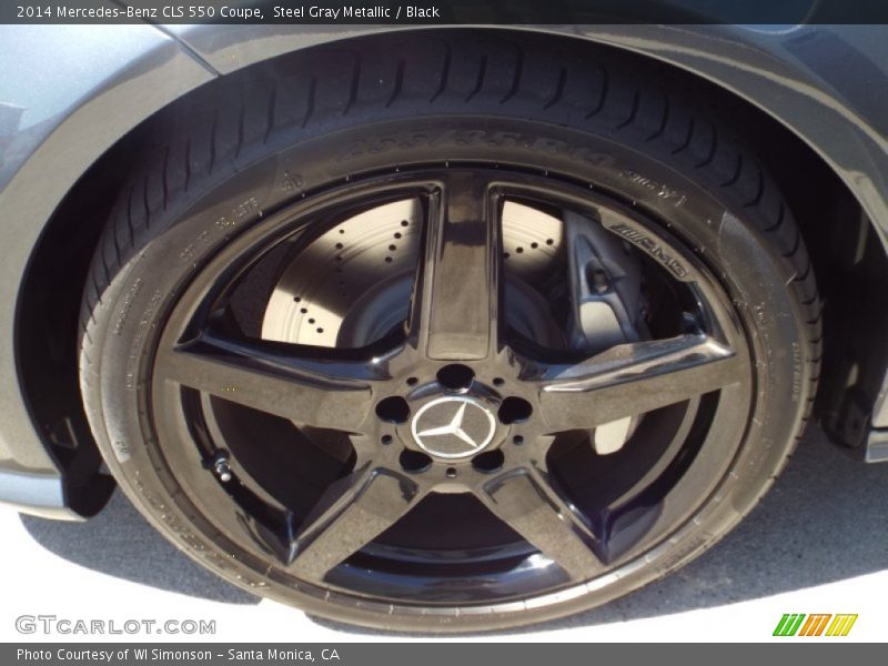 Steel Gray Metallic / Black 2014 Mercedes-Benz CLS 550 Coupe
