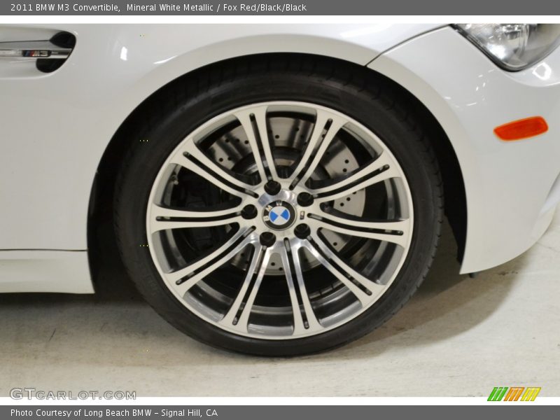 Mineral White Metallic / Fox Red/Black/Black 2011 BMW M3 Convertible