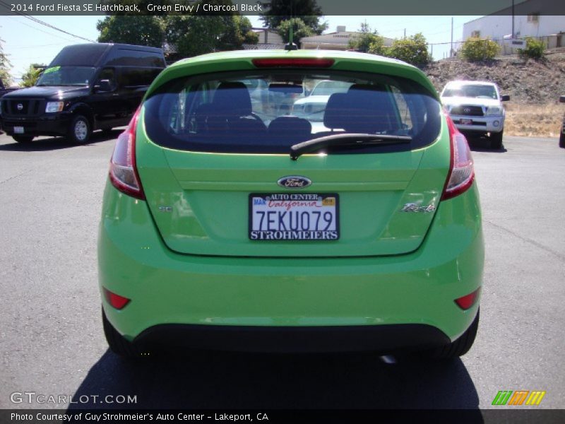Green Envy / Charcoal Black 2014 Ford Fiesta SE Hatchback