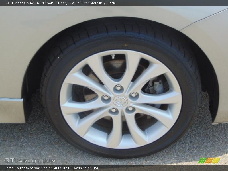 Liquid Silver Metallic / Black 2011 Mazda MAZDA3 s Sport 5 Door
